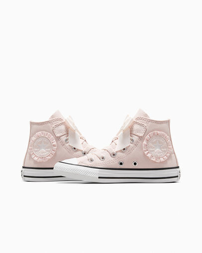 Converse Chuck Taylor All Star Ruffles & Bows Easy-On Kids' Sneakers Pink / White NZ | C-85392419