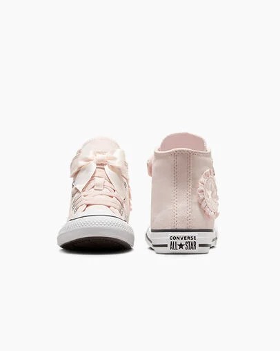 Converse Chuck Taylor All Star Ruffles & Bows Easy-On Kids' Sneakers Pink / White NZ | C-85392419
