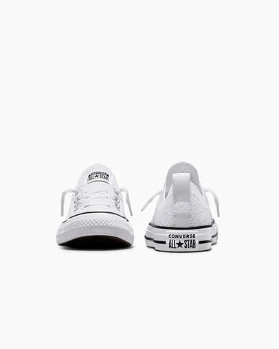 Converse Chuck Taylor All Star Shoreline Knit Women Slip On Shoes White / Black NZ | C-57603289