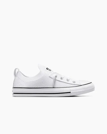 Converse Chuck Taylor All Star Shoreline Knit Women Slip On Shoes White / Black NZ | C-57603289