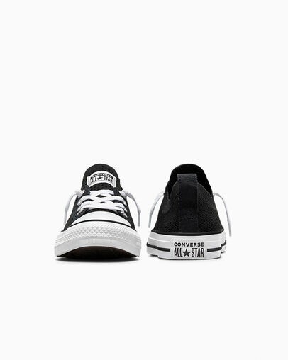 Converse Chuck Taylor All Star Shoreline Knit Women Slip On Shoes Black / White NZ | C-27693089