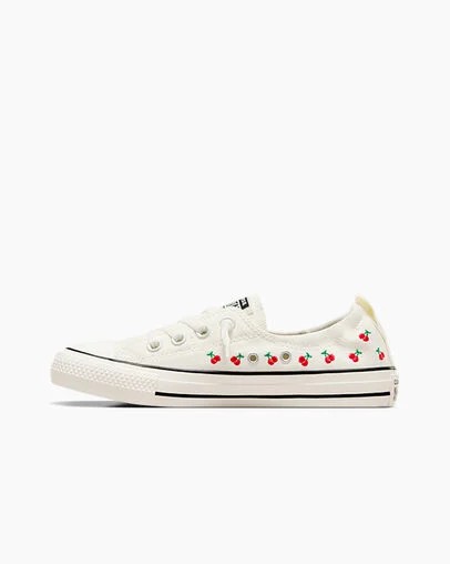 Converse Chuck Taylor All Star Shoreline Cherry Women Sneakers White / Red / Green NZ | C-04687529