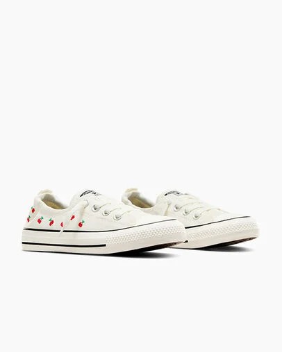 Converse Chuck Taylor All Star Shoreline Cherry Women Sneakers White / Red / Green NZ | C-04687529