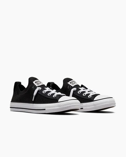 Converse Chuck Taylor All Star Shoreline Knit Women Sneakers Black / White NZ | C-35792489