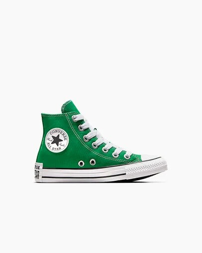 Converse Chuck Taylor All Star Sketch Kids\' Sneakers Green / White / Black NZ | C-07621959