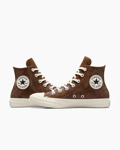 Converse Chuck Taylor All Star Snakeskin Print Women Sneakers Brown NZ | C-15260399