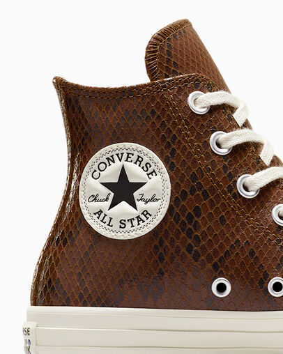 Converse Chuck Taylor All Star Snakeskin Print Women Sneakers Brown NZ | C-15260399