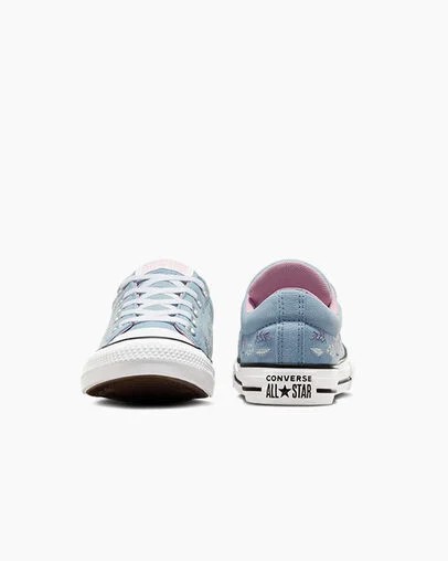 Converse Chuck Taylor All Star Street Tiny Florals Kids' Sneakers Blue / Pink NZ | C-56342799