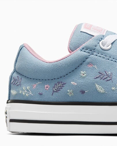Converse Chuck Taylor All Star Street Tiny Florals Kids' Sneakers Blue / Pink NZ | C-56342799