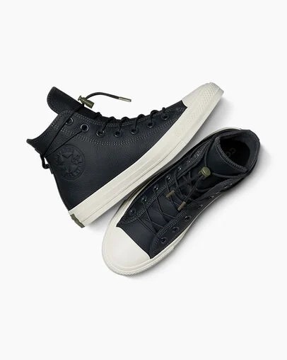 Converse Chuck Taylor All Star Weatherized Leather Men Sneakers Grey NZ | C-06972319