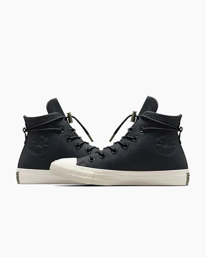 Converse Chuck Taylor All Star Weatherized Leather Men Sneakers Grey NZ | C-06972319