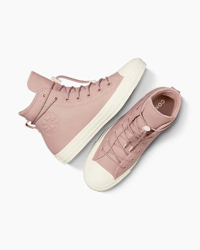 Converse Chuck Taylor All Star Weatherized Leather Women Sneakers Pink NZ | C-79154239