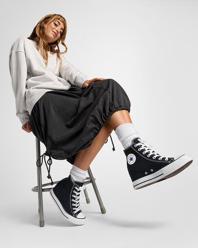 Converse Chuck Taylor All Star Wedge Women Platform Shoes Black / Red / Navy NZ | C-32570149