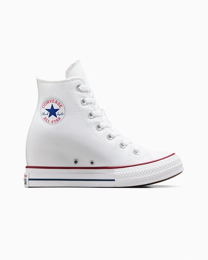 Converse Chuck Taylor All Star Wedge Women Platform Shoes White / Red / Navy NZ | C-85740139