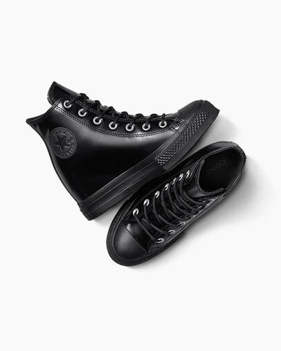 Converse Chuck Taylor All Star Wedge Women Platform Shoes Black NZ | C-28154969