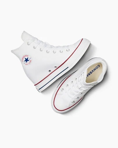 Converse Chuck Taylor All Star Wedge Women Platform Shoes White / Red / Navy NZ | C-06231949