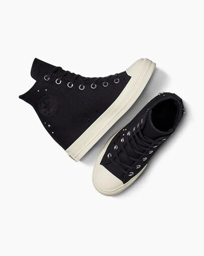 Converse Chuck Taylor All Star Wedge Women Platform Shoes Black NZ | C-60437829