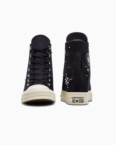 Converse Chuck Taylor All Star Wedge Women Platform Shoes Black NZ | C-60437829