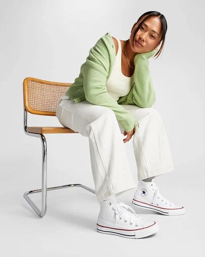 Converse Chuck Taylor All Star Women Canvas Shoes White NZ | C-97602839