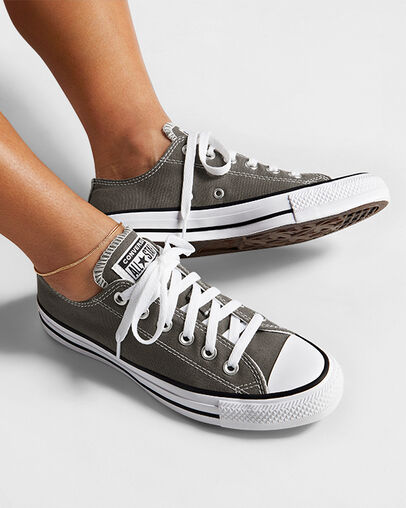 Converse Chuck Taylor All Star Women Canvas Shoes Grey NZ | C-73082699