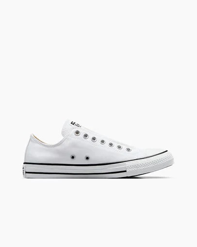 Converse Chuck Taylor All Star Women Slip On Shoes White / Black NZ | C-59613249