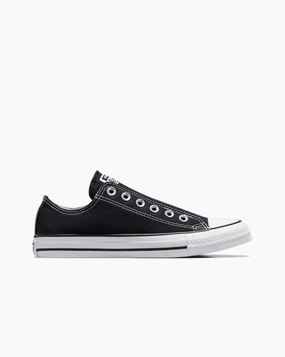 Converse Chuck Taylor All Star Women Slip On Shoes Black / White NZ | C-48612509