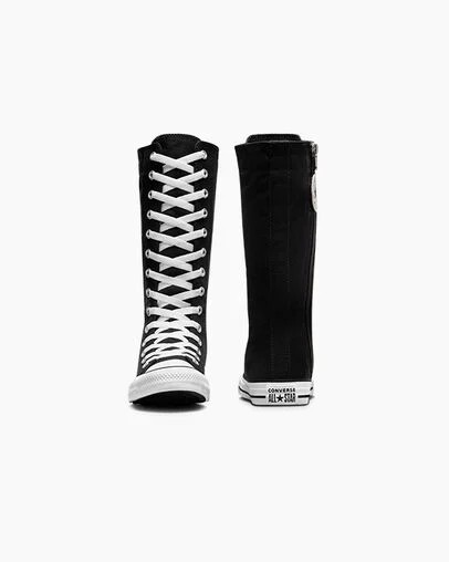 Converse Chuck Taylor All Star XHi Kids' Sneakers Black / White NZ | C-08796329