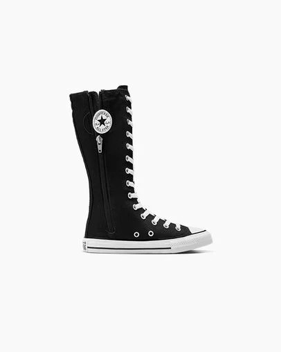 Converse Chuck Taylor All Star XHi Kids' Sneakers Black / White NZ | C-08796329