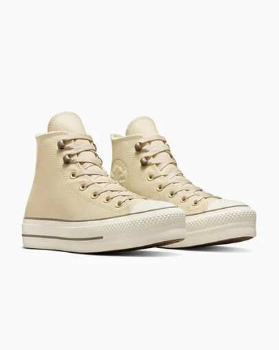 Converse Chuck Tayor All Star Lift Women Platform Shoes Beige NZ | C-59682179