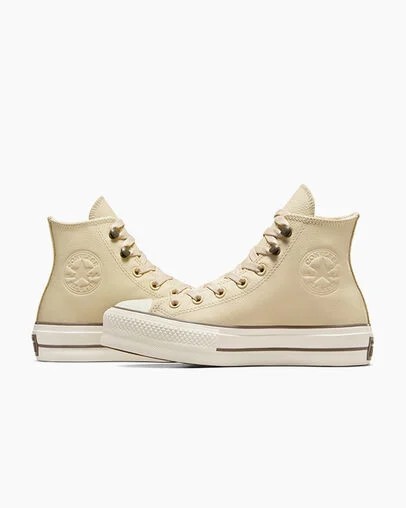 Converse Chuck Tayor All Star Lift Women Platform Shoes Beige NZ | C-59682179