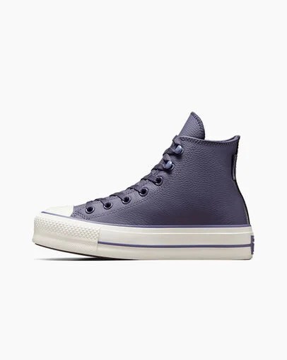 Converse Chuck Tayor All Star Lift Women Platform Shoes Grey Purple / Lavender Grey NZ | C-32571409