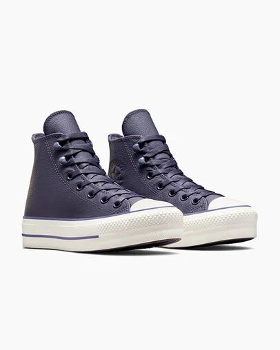 Converse Chuck Tayor All Star Lift Women Platform Shoes Grey Purple / Lavender Grey NZ | C-32571409