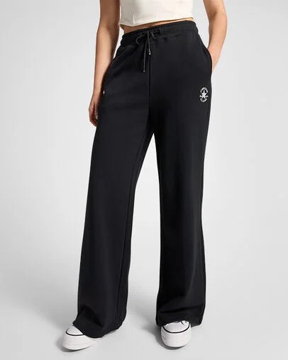 Converse Converse x A Ma Manière Women Fleece Pants Black NZ | C-54786019