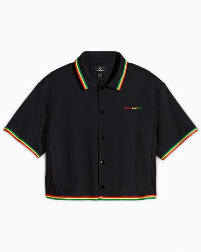 Converse Converse x Daily Paper Cropped Women Shirts Black NZ | C-31064729