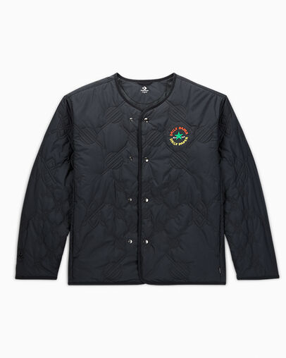 Converse Converse x Daily Paper Malden Liner Men Jacket Black NZ | C-31079489