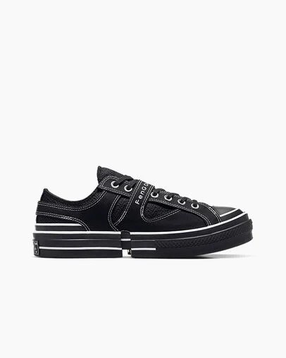 Converse Converse x Feng Chen Wang 2-in-1 Chuck 70 Men Sneakers Black NZ | C-24690579