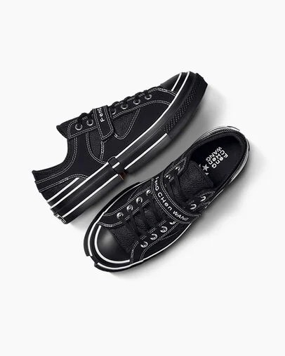 Converse Converse x Feng Chen Wang 2-in-1 Chuck 70 Women Sneakers Black NZ | C-52807139