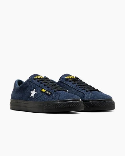 Converse Converse x IRAK NYC One Star Pro Women Skate Shoes Navy / Black / Yellow NZ | C-60534919
