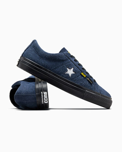 Converse Converse x IRAK NYC One Star Pro Women Skate Shoes Navy / Black / Yellow NZ | C-60534919