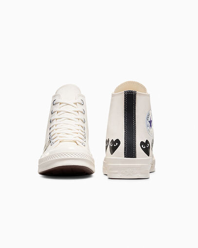 Converse Converse x PLAY Comme des Garçons Chuck 70 Multi Heart Men Sneakers White / Black NZ | C-94310679