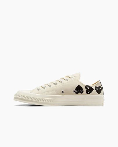 Converse Converse x PLAY Comme des Garçons Chuck 70 Multi Heart Men Sneakers White / Black NZ | C-85431929