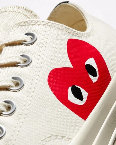 Converse Converse x PLAY Comme des Garçons Chuck 70 Men Sneakers White / Red NZ | C-86129549