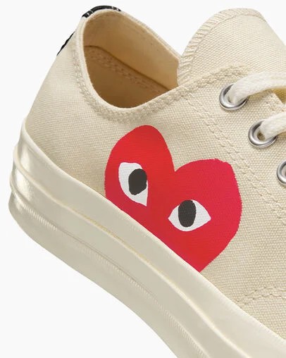 Converse Converse x PLAY Comme des Garçons Chuck 70 Men Sneakers White / Red NZ | C-86129549