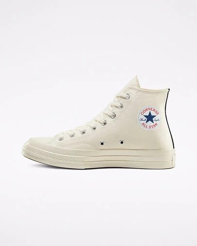 Converse Converse x PLAY Comme des Garçons Chuck 70 Women Sneakers White / Red NZ | C-74235869