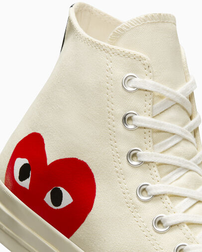 Converse Converse x PLAY Comme des Garçons Chuck 70 Women Sneakers White / Red NZ | C-74235869