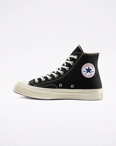 Converse Converse x PLAY Comme des Garçons Chuck 70 Women Sneakers Black / White / Red NZ | C-68059479