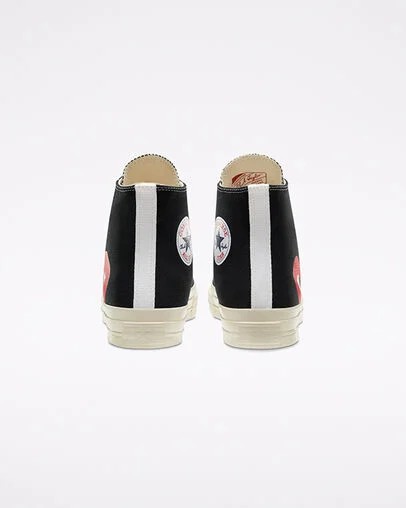 Converse Converse x PLAY Comme des Garçons Chuck 70 Women Sneakers Black / White / Red NZ | C-68059479