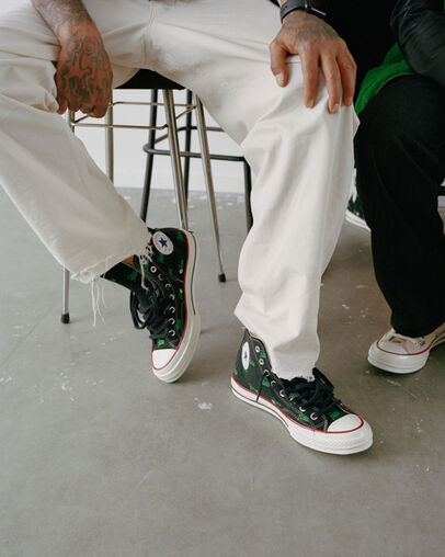 Converse Converse x Patta Chuck 70 Men Sneakers Black / Green NZ | C-19342789