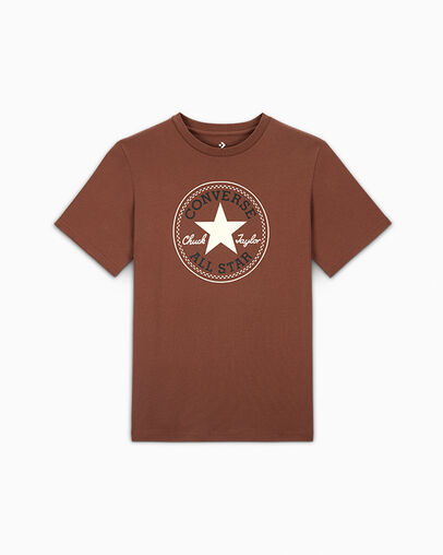 Converse Go-To All Star Patch Standard-Fit Women T Shirts Brown NZ | C-50829619