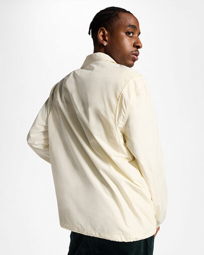 Converse Go-To Andover Coach's Men Jacket White NZ | C-49726319